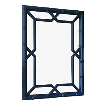SORBARIA Bamboo-Look Window Pane Mirror - Stylish Decor