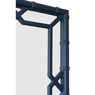 SORBARIA Bamboo-Look Window Pane Mirror - Stylish Decor