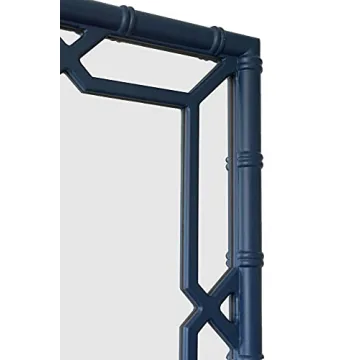 SORBARIA Bamboo-Look Window Pane Mirror - Stylish Decor