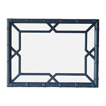 SORBARIA Bamboo-Look Window Pane Mirror - Stylish Decor