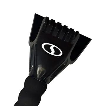 Snow Joe 2-in-1 Snow Broom & Ice Scraper for Winter