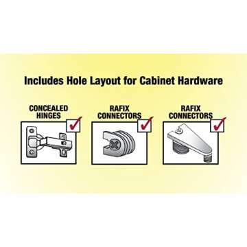 Milescraft 1316 CabinetMate - Shelf Pin Drilling Jig