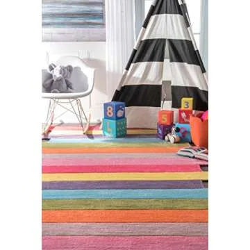 nuLOOM Hand Tufted pantone Area Rug, 5x8, Multi