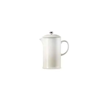 Le Creuset Stoneware French Press, 34 oz., Meringue