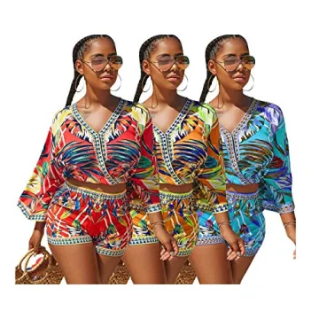 Stylish Two-Piece Summer Romper for Beach and Fun