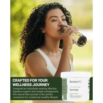 HormoneSynergy Ultra Fiber Lean Powder Supplement - Natural Soluble Propolmannan for Satiety & Digestive Health - Prebiotic Fiber for Bowel Regularity - Gluten-Free, Non-GMO Formula