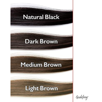 Godefroy Hair Color Tint Kit, Natural Black for Gray Coverage