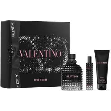 Valentino Born In Roma Uomo 3-piece Gift Set for Men (Eau de Toilette Spray 3.4 Fl Oz, Eau de Toilet...