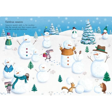 Little Sparkly Christmas Sticker Book for Creative Kids