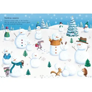 Little Sparkly Christmas Sticker Book for Creative Kids