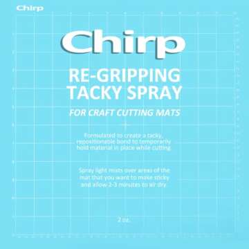 Chirp Tacky Spray for Craft Cutting Mats – Revive The Stickiness on Your mats for Vinyl, Art, Scra...