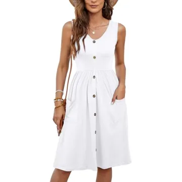 MOLERANI Women Summer Comfortable Casual Dress with Pockets
