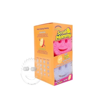 Scrub Daddy Scrub Mommy Sponges 6ct + Daddy Caddy - Scratch-Free Multipurpose Dish Sponges + Sponge ...