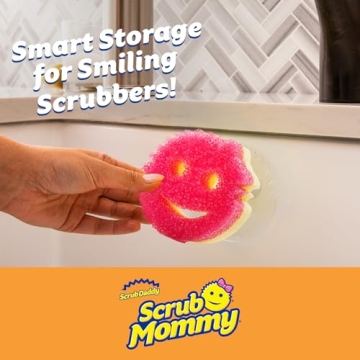 Scrub Daddy Scrub Mommy Sponges with Daddy Caddy 6ct
