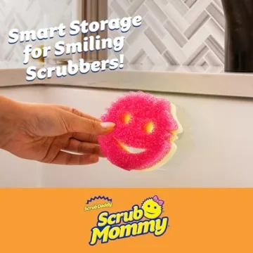 Scrub Daddy Scrub Mommy Sponges with Daddy Caddy 6ct