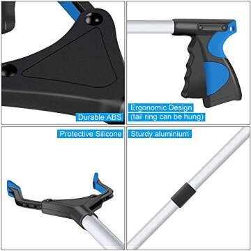 2-Pack Grabber Reacher Tool for Easy Cleanup and Access
