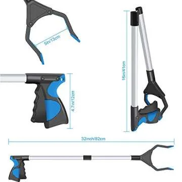 2-Pack Grabber Reacher Tool for Easy Cleanup and Access