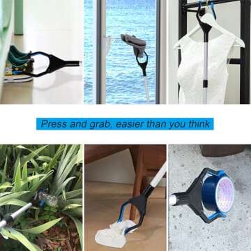 2-Pack Grabber Reacher Tool for Easy Cleanup and Access