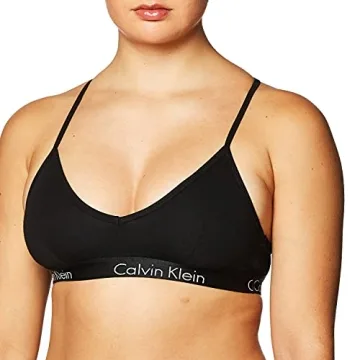 Calvin Klein Lightly Lined Black Bralette Comfort
