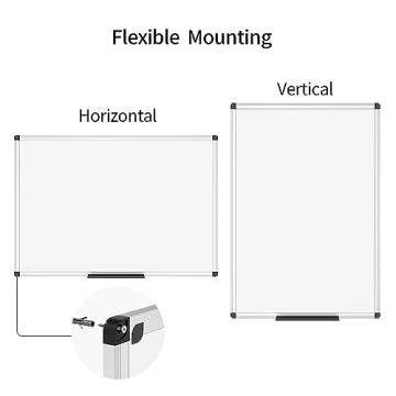 VIZ-PRO 48 x 36 Inch Whiteboard for Office and Home