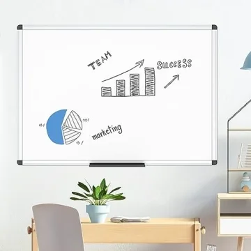VIZ-PRO 48 x 36 Inch Whiteboard for Office and Home