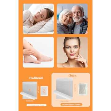 TEWEAE Ginger Foot Pads for Sleep and Relaxation - 60 Count