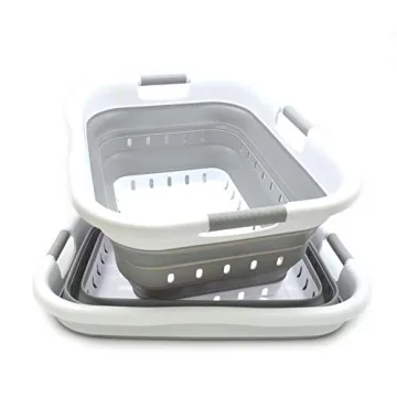SAMMART 41L Collapsible Laundry Baskets Space-Saving Durable