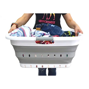 SAMMART 41L Collapsible Laundry Baskets Space-Saving Durable