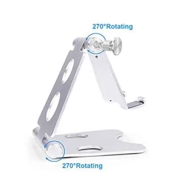 KSWLLO Foldable Cell Phone Stand for Smartphones & Tablets