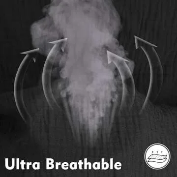 Pro Goleem Muslin Pack n Play Sheets for Boys and Girls, Soft Breathable Cotton Fitted Mini Crib Sheets, Neutral Baby Sheets for Playard Mattress, 1 Pack (Black)