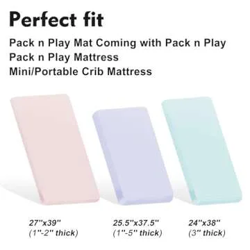 Pro Goleem Muslin Pack n Play Sheets for Boys and Girls, Soft Breathable Cotton Fitted Mini Crib Sheets, Neutral Baby Sheets for Playard Mattress, 1 Pack (Black)