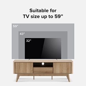 Mopio Brooklyn Mid-Century Modern TV Stand for TVs up to 50”