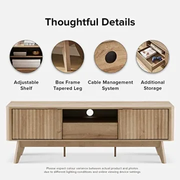 Mopio Brooklyn Mid-Century Modern TV Stand for TVs up to 50”