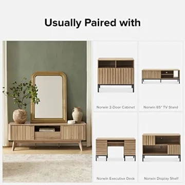 Mopio Brooklyn Mid-Century Modern TV Stand for TVs up to 50”