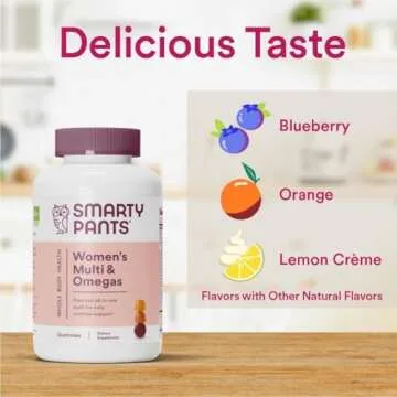 Smarty Pants Women's Complete Gummy Vitamins: Multivitamin, CoQ10 & Omega 3 Fish Oil (DHA/EPA Fatty Acids), 180 Count - (2-Pack) Total 360 Count