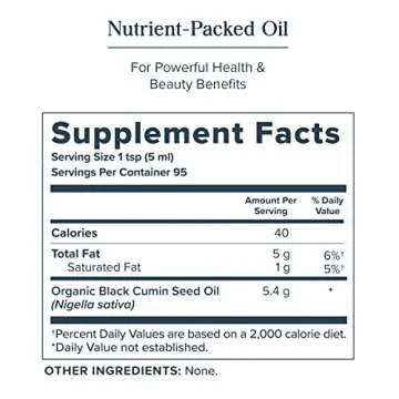 HERITAGE STORE Black Seed Oil - Organic Wellness Supplement 16oz