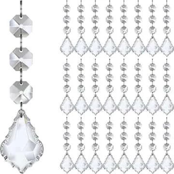 Jishi 30pk Angel Christmas Tree Decorations Ornaments, Hanging Acrylic Crystal Angel Ornaments for Christmas Tree Indoor Christian Religious Home Decor, Birthday Wedding Party Decoration Supplies Bulk