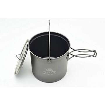 TOAKS Titanium 1100ml Pot with Bail Handle