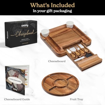 SMIRLY Charcuterie Boards Gift Set for New Homes