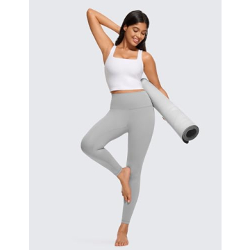 CRZ YOGA Butterluxe Womens Padded Sports Bra for Workouts