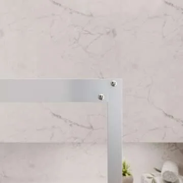 Squid Stick-On Bathtub Door | Shower Curtain Alternative | Easy Installation, Scratch-Resistant, Removeable, Leak-Proof, Acrylic BPA-Free & Non-Toxic