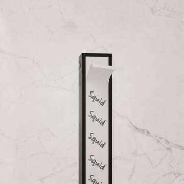 Squid Stick-On Bathtub Door | Shower Curtain Alternative | Easy Installation, Scratch-Resistant, Removeable, Leak-Proof, Acrylic BPA-Free & Non-Toxic