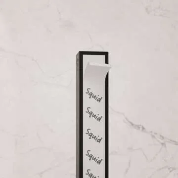 Squid Stick-On Bathtub Door | Shower Curtain Alternative | Easy Installation, Scratch-Resistant, Removeable, Leak-Proof, Acrylic BPA-Free & Non-Toxic