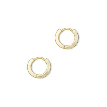 Kendra Scott Jack Huggie Earrings in Gold and Crystal