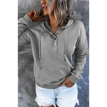 Trendy Queen Women's Grey Hoodie – Style Meets Comfort