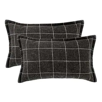 Stylish AMAROTI Linen Pillow Covers - Set of 2
