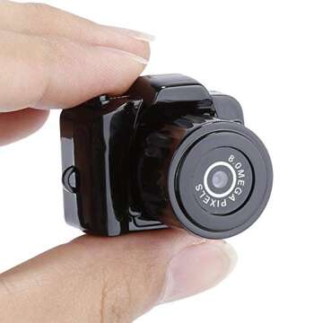 QEBIDUM Micro Mini DV DVR Camera Camcorder for Adventure Sports and Vlogging