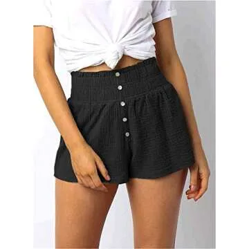 Trendy Women’s High Waisted Linen Shorts for Summer