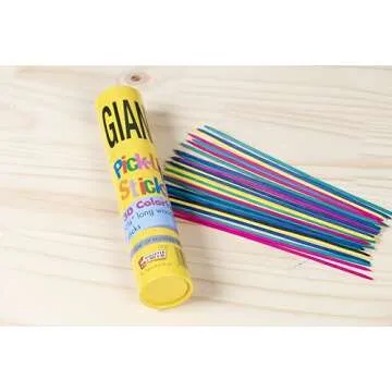 Pressman Giant Pick Up Sticks - Classic Game from Yesterday That's Fun Today , Yellow , One Size Fits All