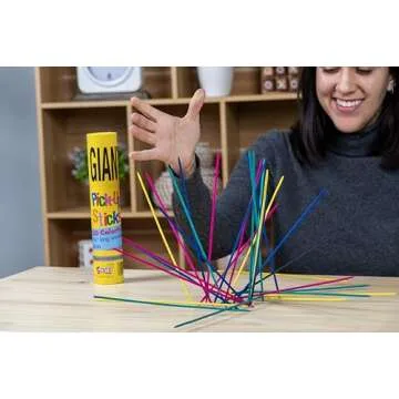 Pressman Giant Pick Up Sticks - Classic Game from Yesterday That's Fun Today , Yellow , One Size Fits All